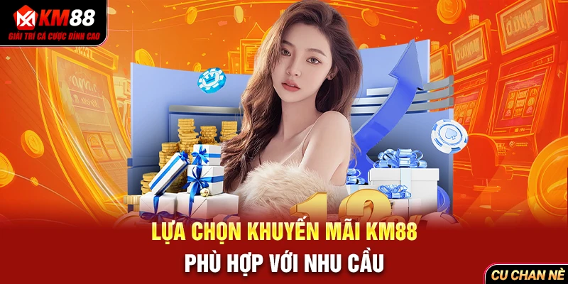 Lựa chọn khuyến mãi KM88 phù hợp với nhu cầu