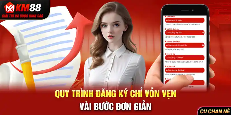 Quy trình đăng ký chỉ vỏn vẹn vài bước đơn giản